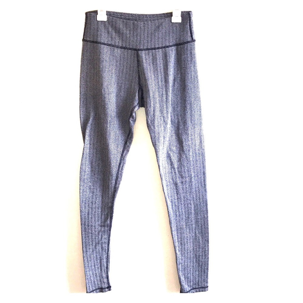 Black and Grey Full Length Leggings